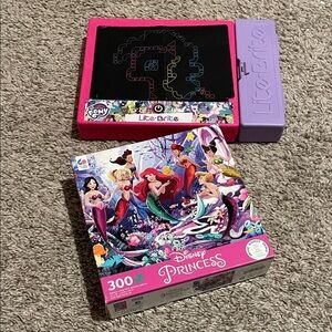 Disney Princess Puzzle Set - Pink and Purple